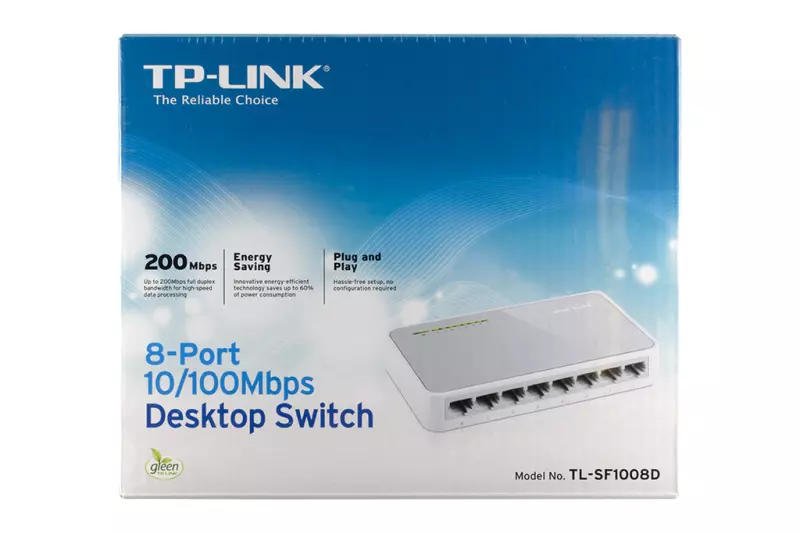 TP-Link 8 portos 10/100Mbps Fast Ethernet Switch, TL-SF1008D