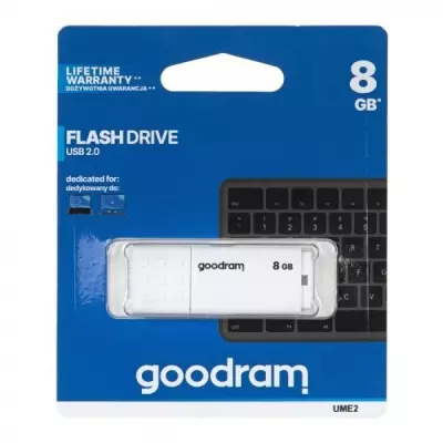 Goodram 8GB USB2.0 fehér pendrive (UME2-0080W0R11)
