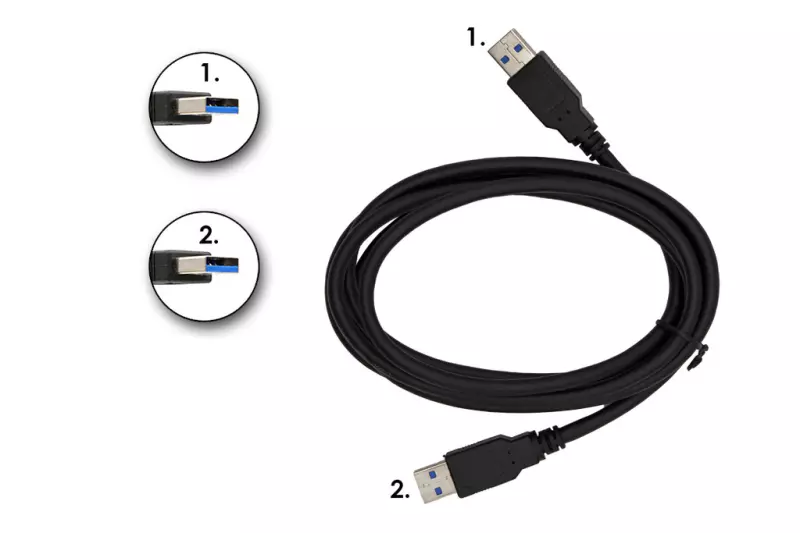 USB 3.0 A apa - A apa 1,8m összekötő kábel, 11.02.8970ER