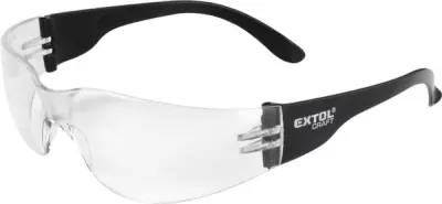 EXTOL® Craft védőszemüveg, víztiszta, polikarbonát, CE, optikai osztály: 1, ütődés elleni védelmi osztály: F (97321)