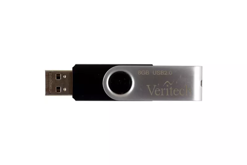 Veritech 8GB ezüst-fekete pendrive (V312-8GB-RBK)