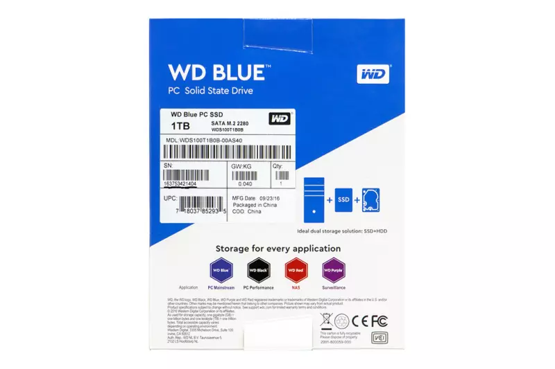 Western Digital 1TB M.2 (2280) SATA SSD (WDS100T1B0B) | Ingyenes beszereléssel!