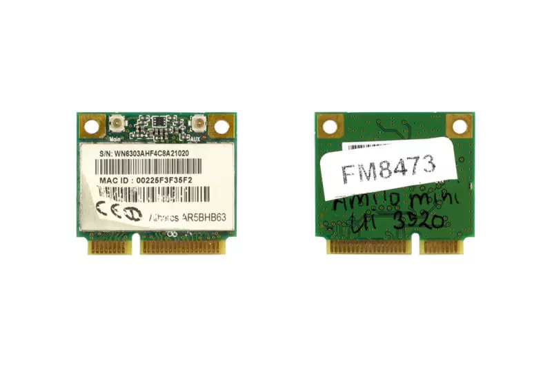 WN6303A  F4 használt Mini PCI-e (half) WiFi kártya (WN6303AH-F4 , AR5BHB63)