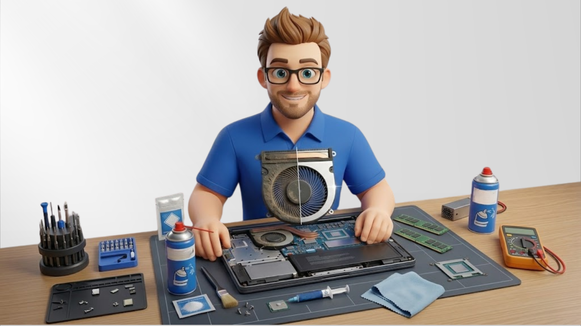 Laptoptisztítás és újrapasztázás LaptopHawerrel