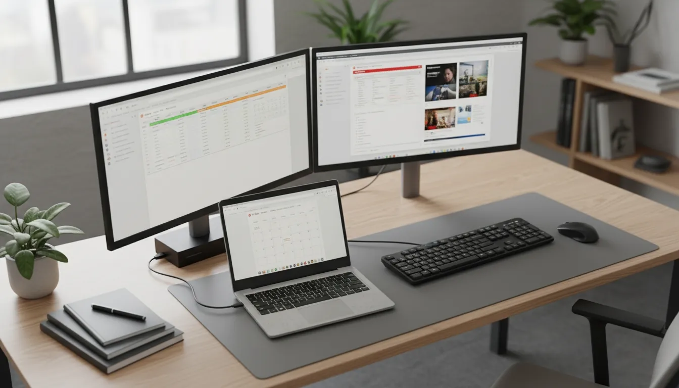 Használt laptop több monitorral: hogyan állítsd be jól?